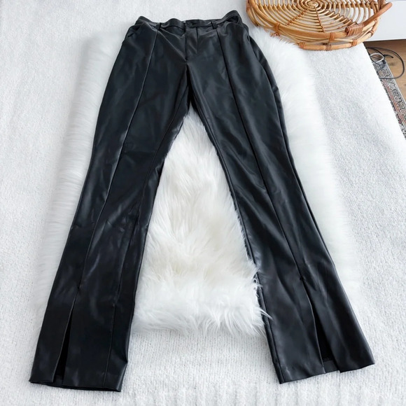 Abercrombie & Fitch Black Leather Pants - Picture 5 of 14